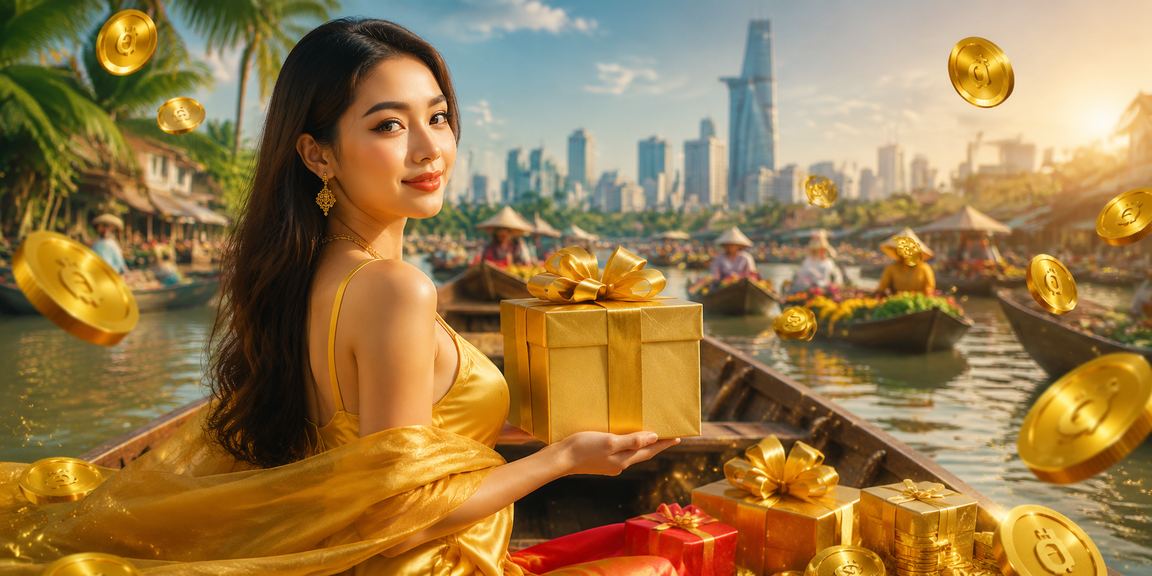 Khung cảnh Mekong với người dùng trải nghiệm game VIP tại vùng đồng bằng sông Cửu Long